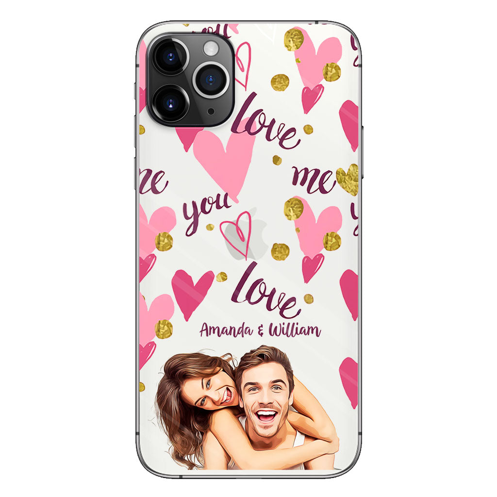 I'm Yours - Personalized Couple Clear Phone Case
