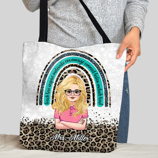 Teach Love Inspire - Personalized Teacher Tote Bag