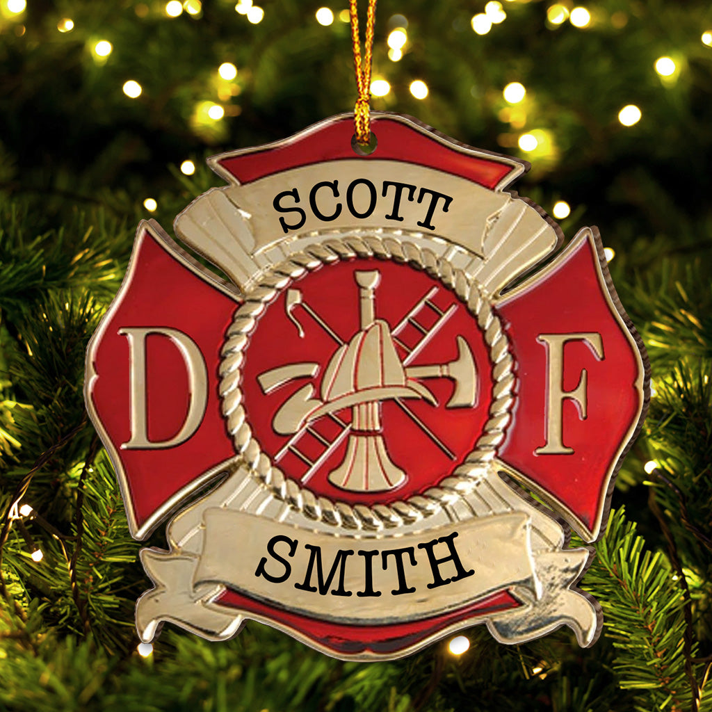 Life Saving - Personalized Firefighter Ornament