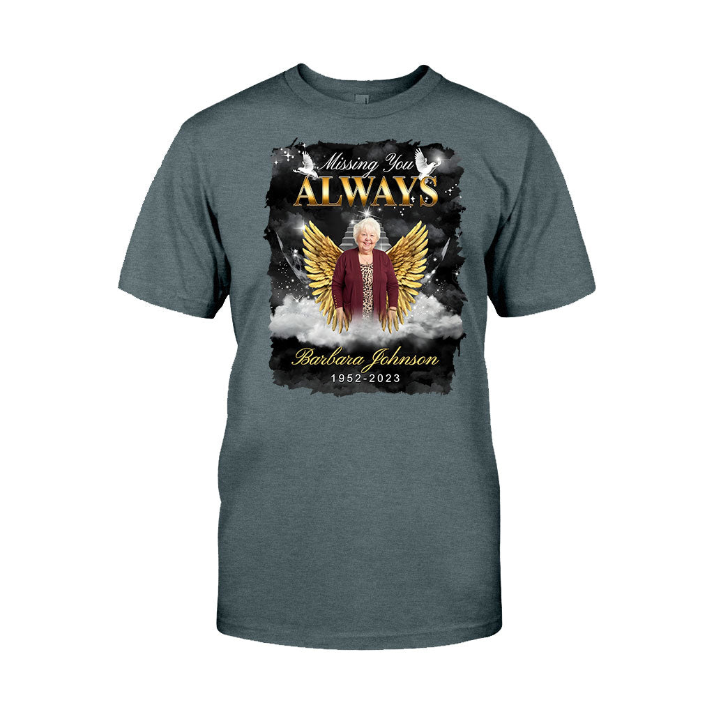 Always In My Heart - Personalized Memorial T-shirt And Hoodie