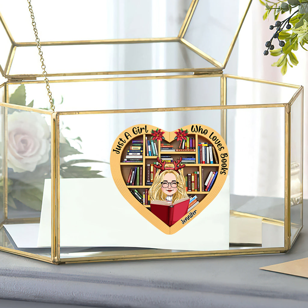 Just A Girl Who Loves Book - Personalized Book Decal Full