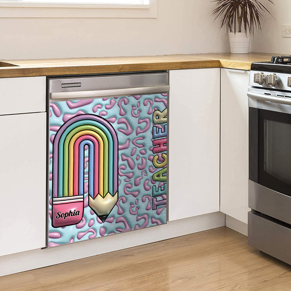 Teacher Life - Personalized Teacher Dishwasher Cover