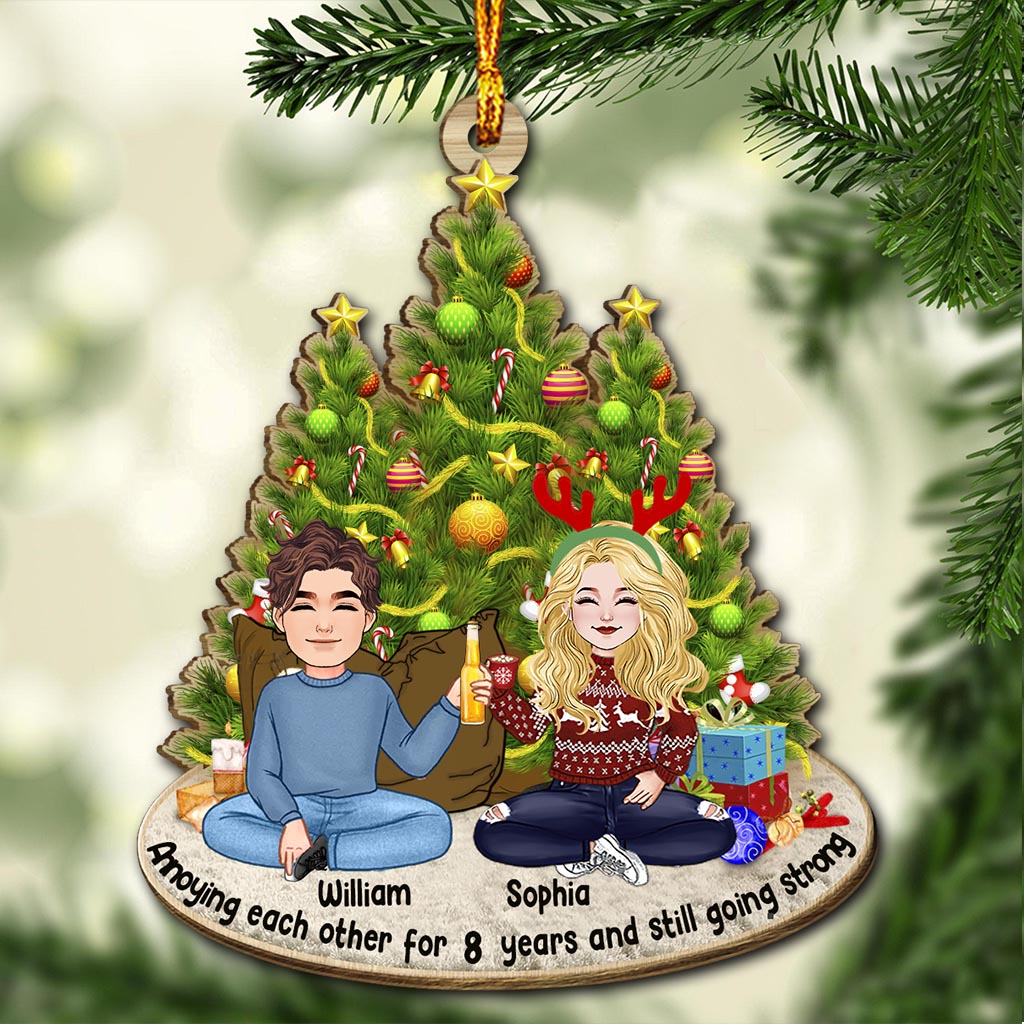 Annoying Each Other - Personalized Couple Ornament