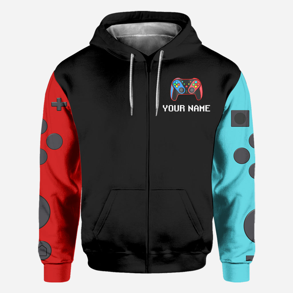 I Paused My Game To Be Here - Personalized Video Game All Over Shirt