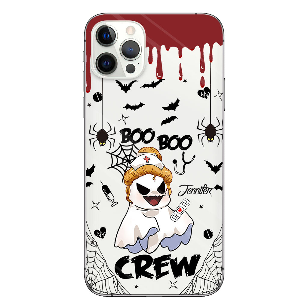 Boo Boo Crew - Personalized Nurse Clear Phone Case