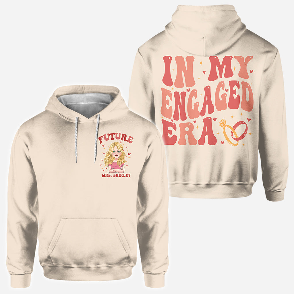 In My Engaged Era - wedding gift for bride - Personalized All Over Shirt