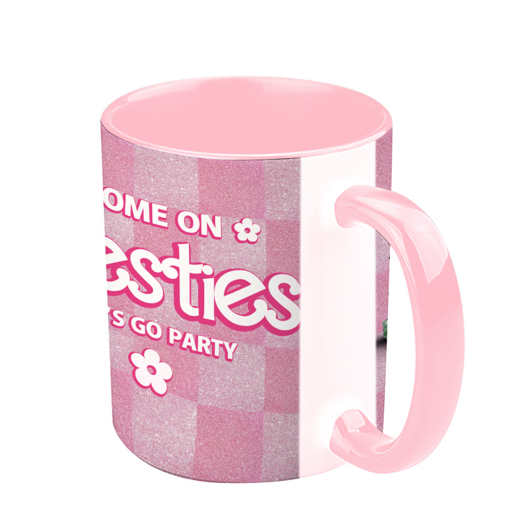 Come On Besties Let's Go Party - Personalized Bestie Accent Mug