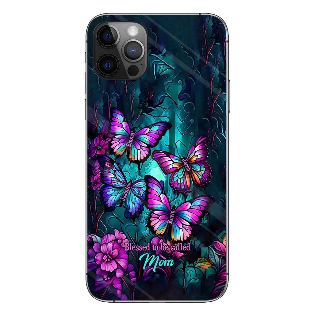 Grandma's Butterflies - Personalized Grandma Phone Case