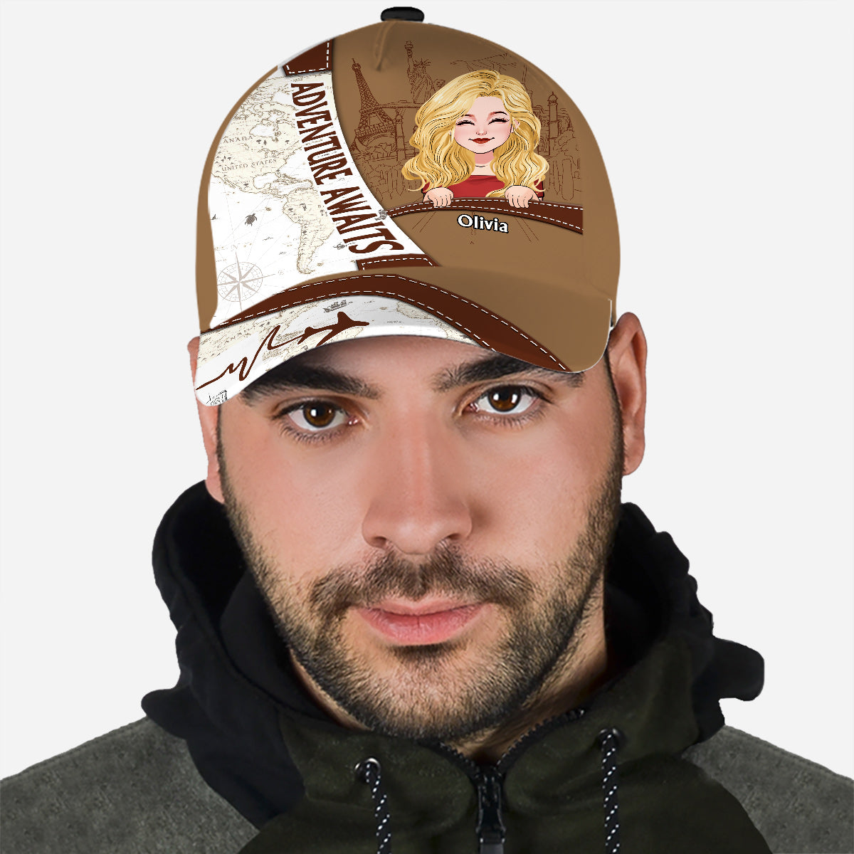 Adventure Awaits - Personalized Travelling Classic Cap