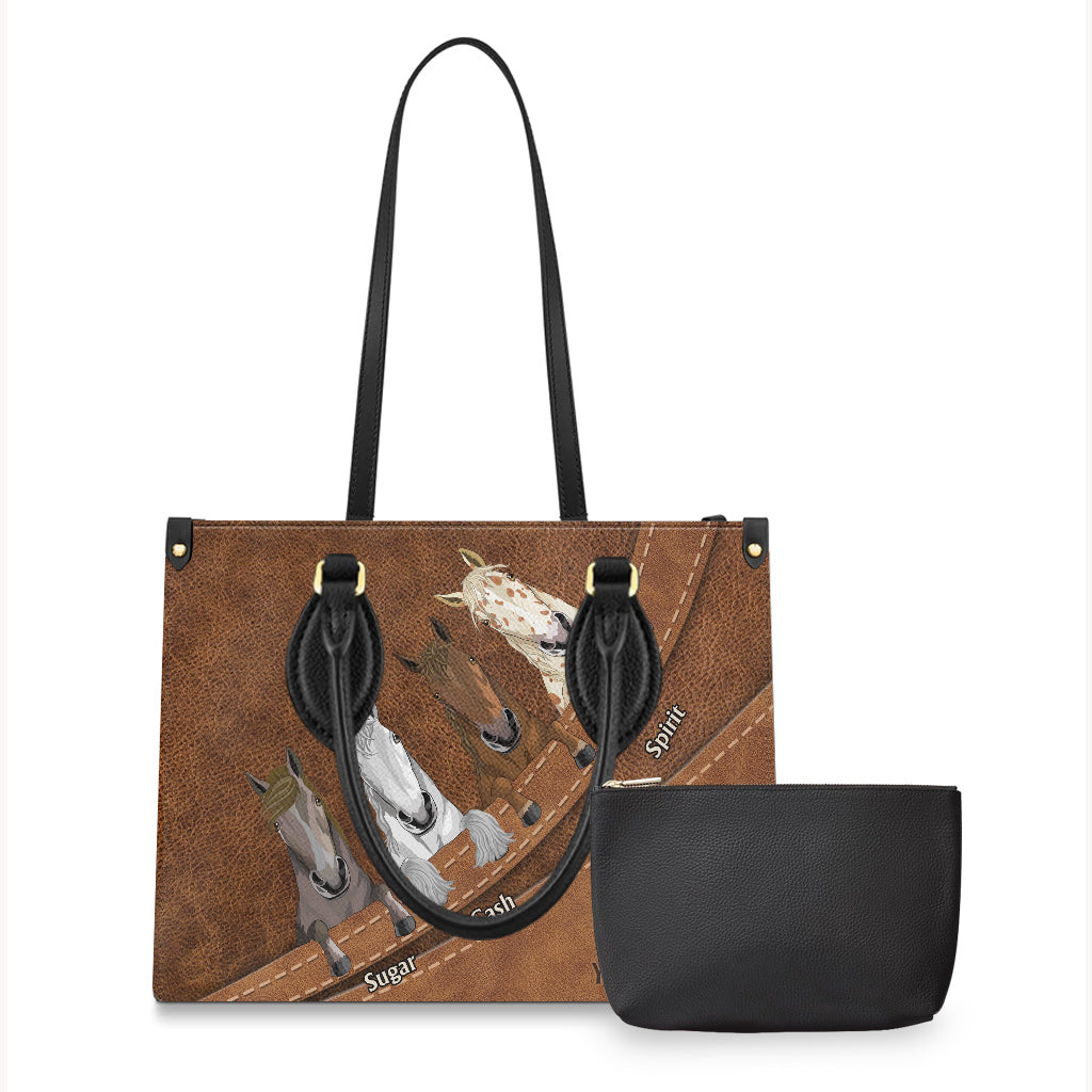 Love Horse - Personalized Horse Leather Handbag