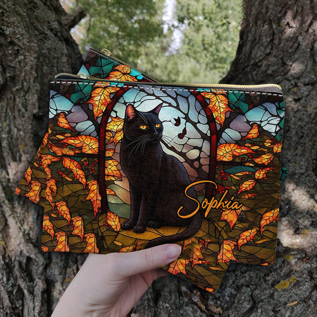 Black Cat - Personalized Black Cat Pouch