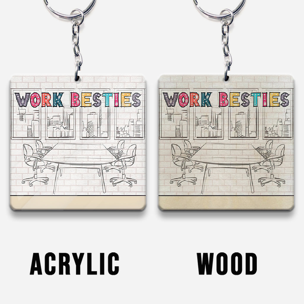 You Are The Reason I Don't Punch People At Work - Personalized Colleague Keychain