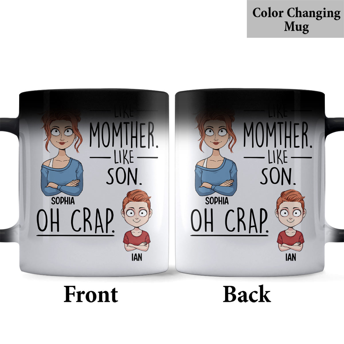 Like Father Like Daughter Like Son - Gift for dad, mom, son, daughter - Personalized Mug