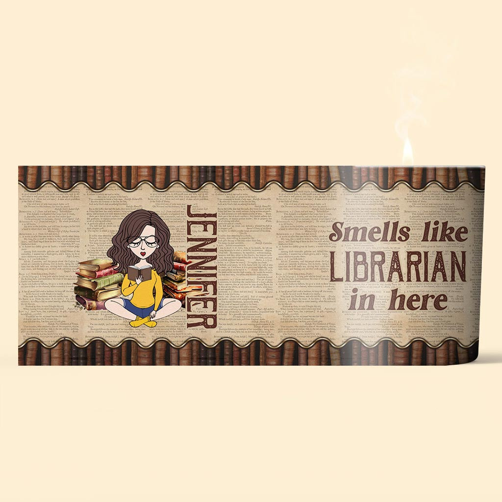 Smells Like I Have No Shelf Control - Personalized Book Candle With Wooden Lid