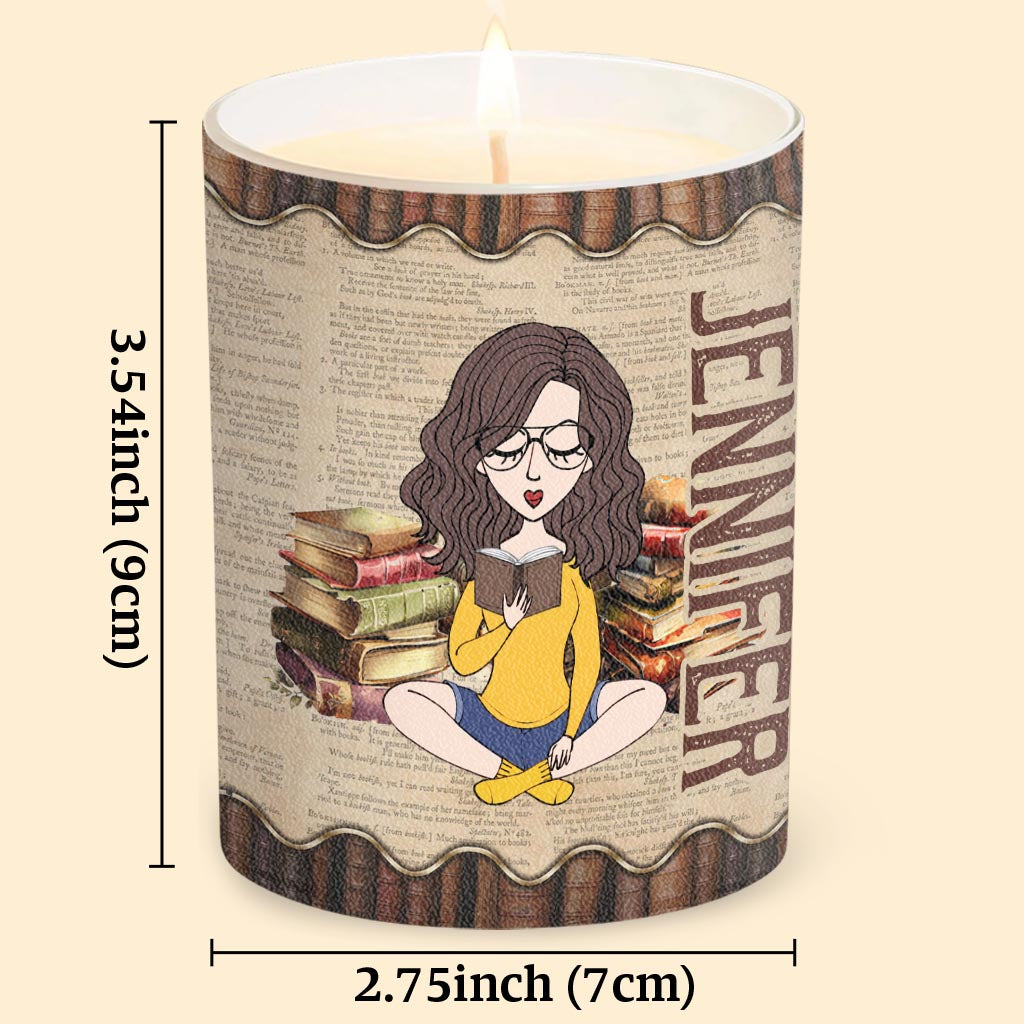 Smells Like I Have No Shelf Control - Personalized Book Candle With Wooden Lid