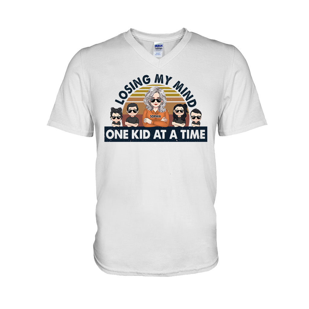 Losing My Mind One Kid At A Time - Gift for dad, dad - Personalized T-shirt And Hoodie