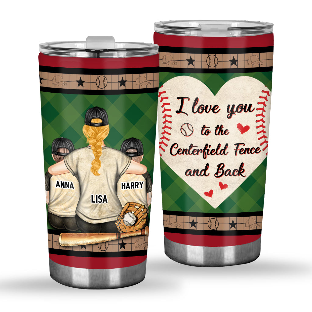 My Heart Is On That Field - Personalized Baseball Tumbler