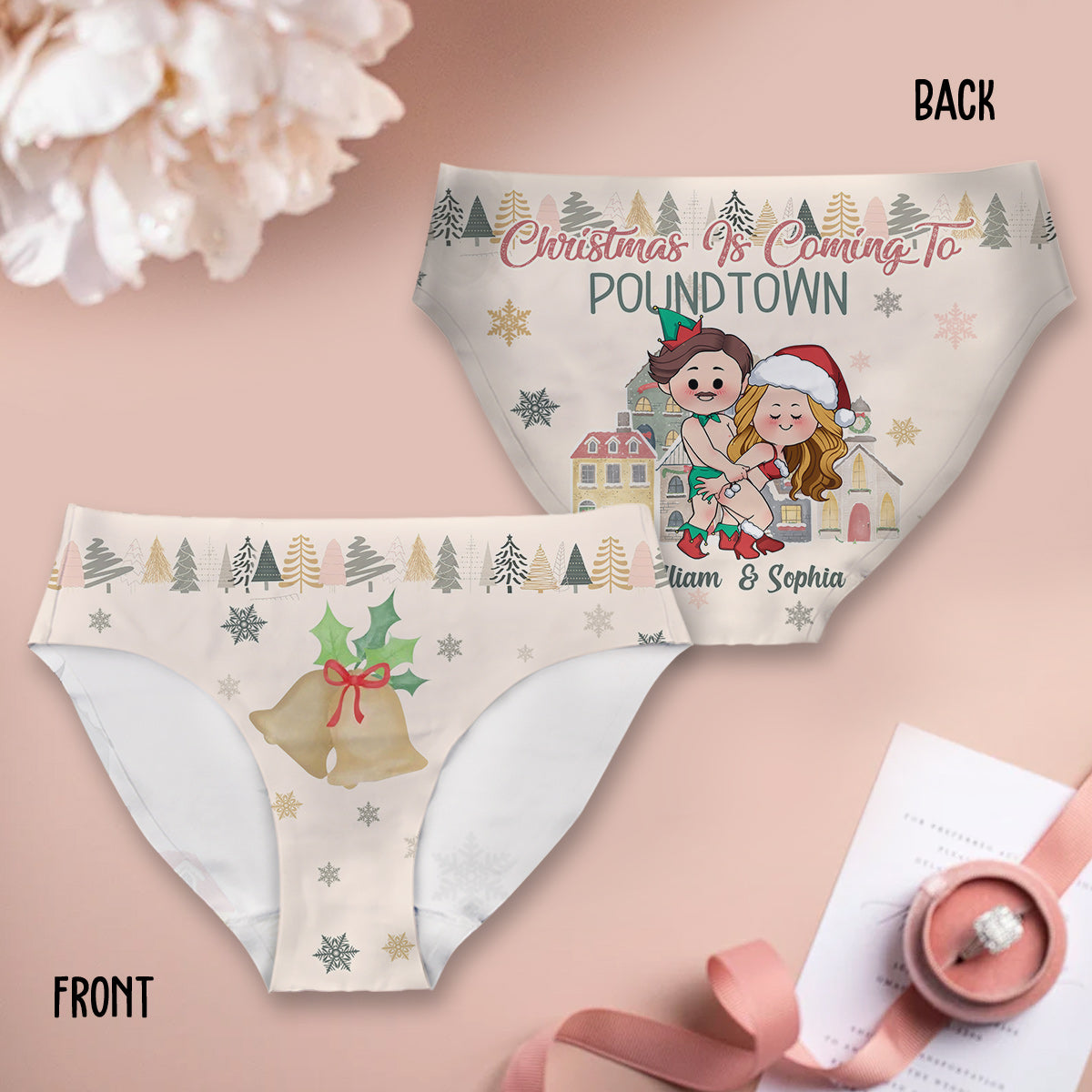 Christmas is Coming to Poundtown - gift for boyfriend, girlfriend, wife, husband - Personalized Women's Briefs
