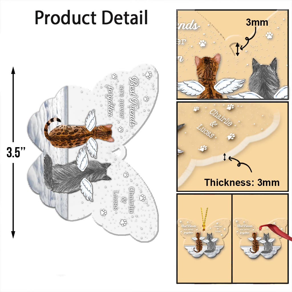 Best Friends Are Never Forgotten - Personalized Dog Ornament