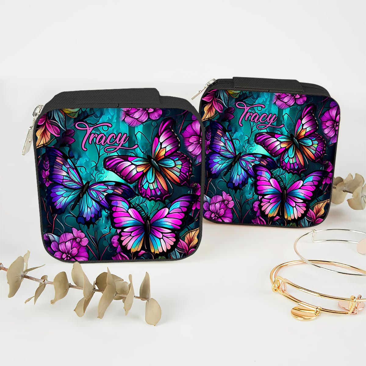 Beautiful Butterflies - Personalized Butterfly Jewelry Box