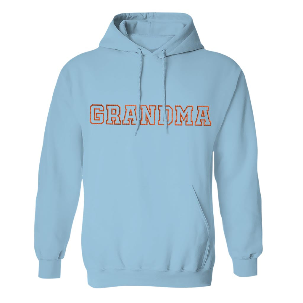 Custom Name - Personalized Grandma Embroidered Hoodie