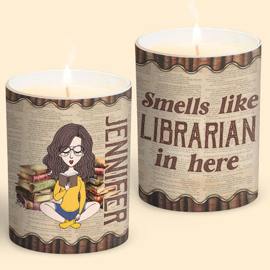 Smells Like I Have No Shelf Control - Personalized Book Candle With Wooden Lid