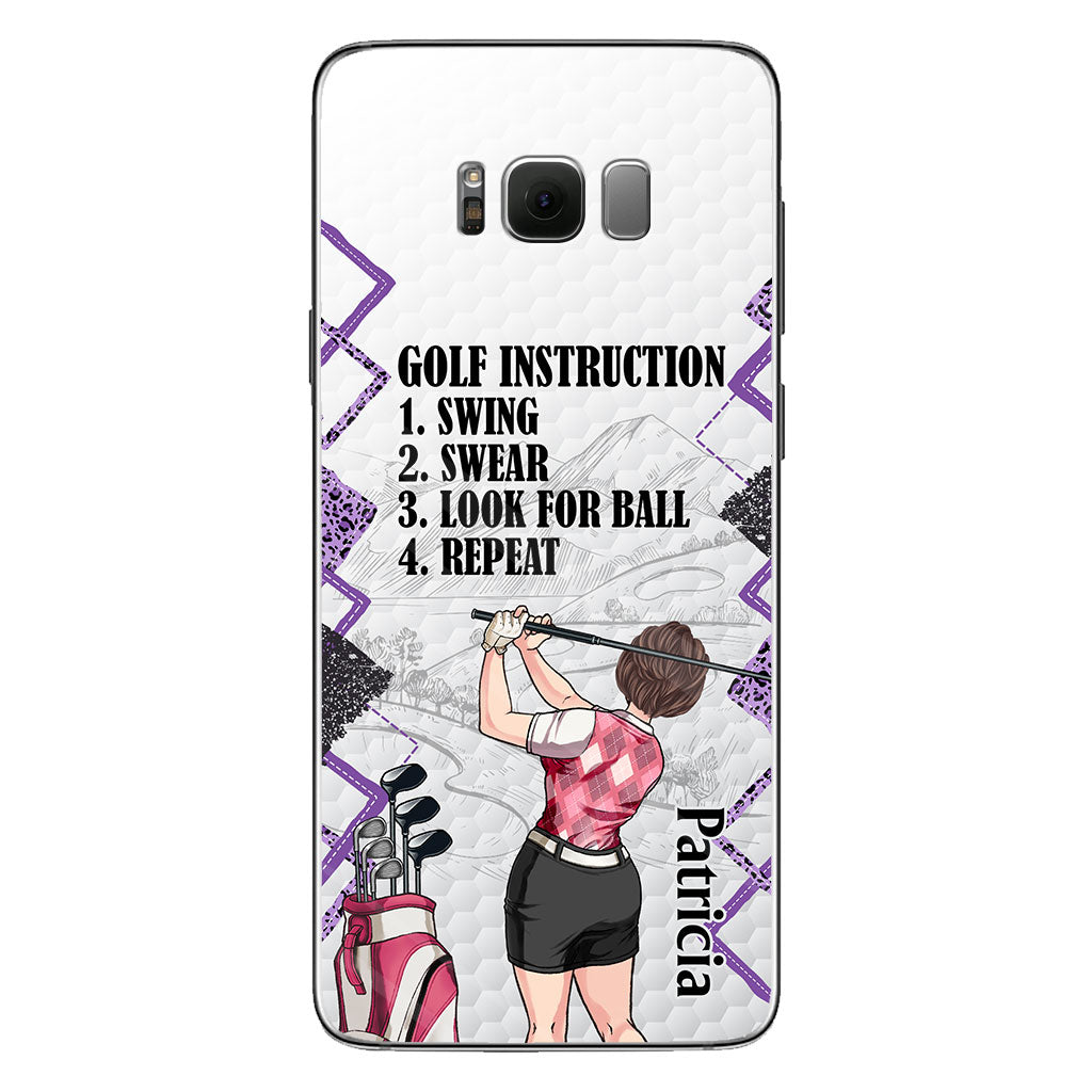 Just A Girl - Golf gift for her, wife, mom, grandma, girlfriend - Personalized Phone Case