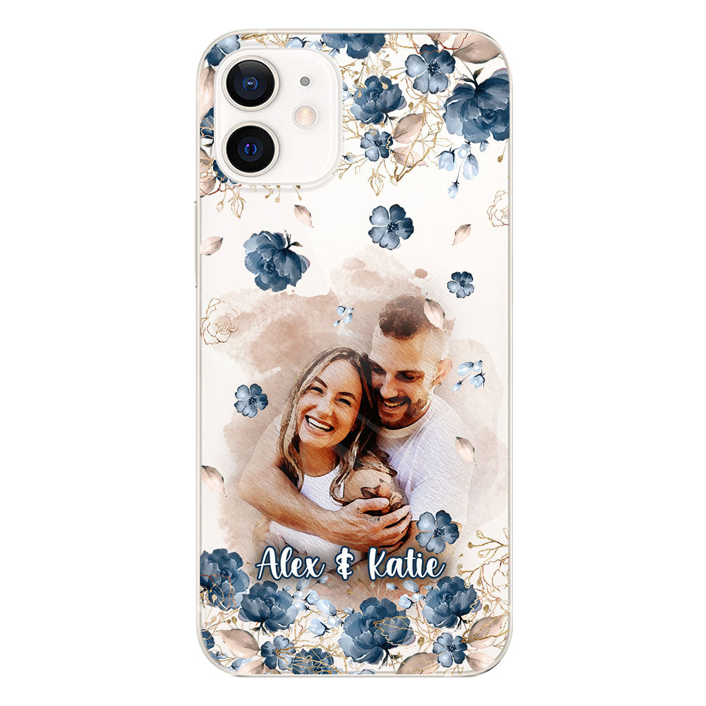 Floral Phone Case - Personalized Clear Phone Case