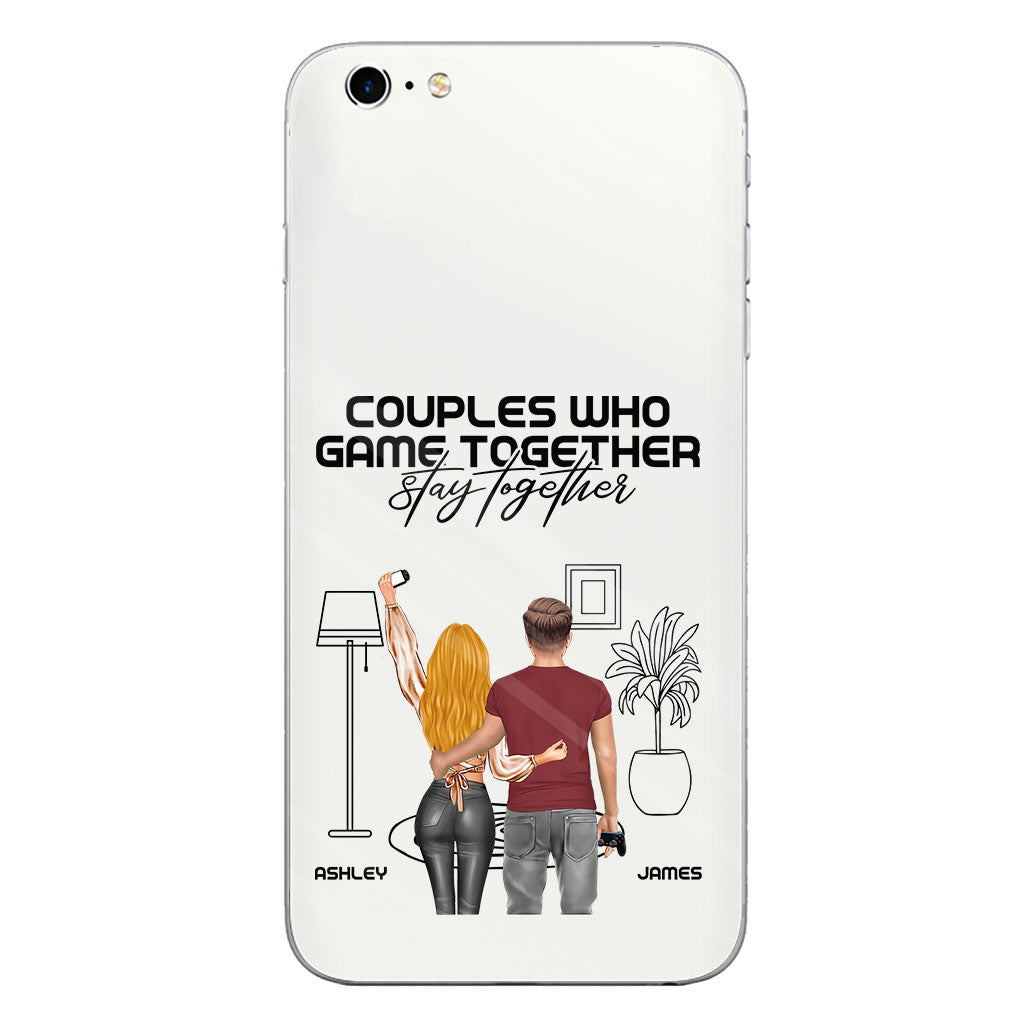 Couples Who Game Together Stay Together - Personalized Video Game Clear Phone Case