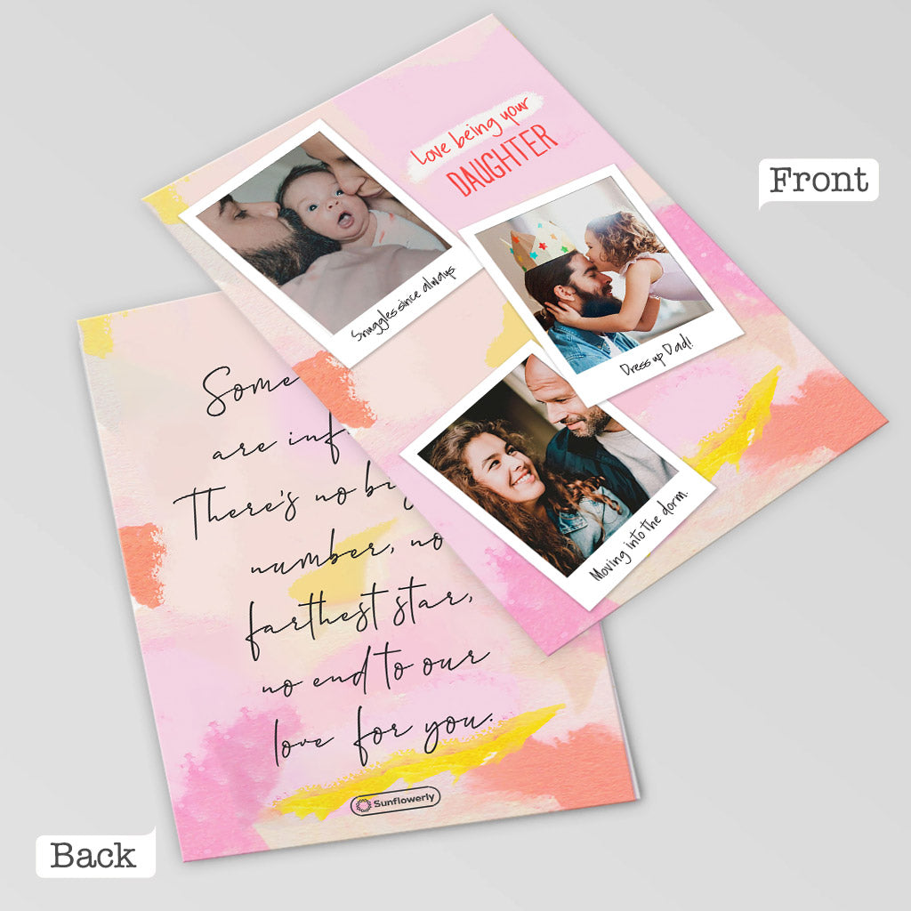 Love Being Your Daughter - Personalized Greeting Card