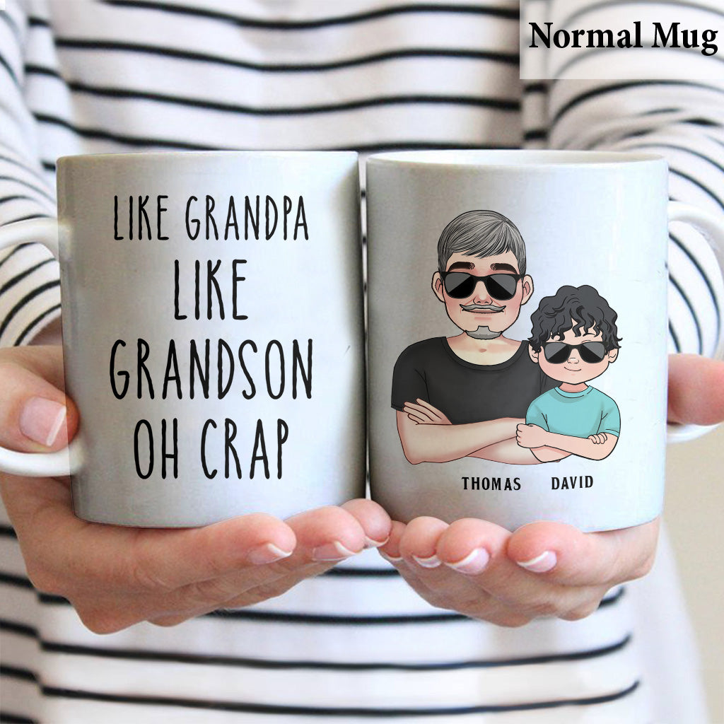 Like Father Like Son - Gift for dad, dad, son - Personalized Mug