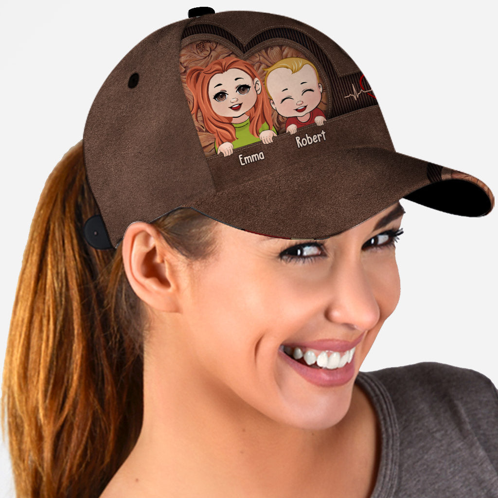 Best Dad Mom Grandma Grandpa Ever - Gift for dad, mom, grandma, grandpa, uncle, aunt - Personalized Classic Cap