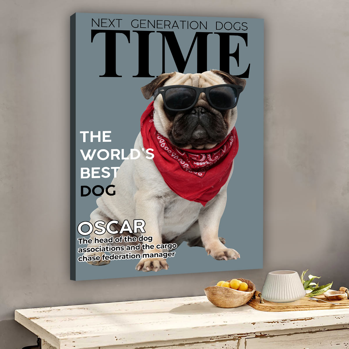 The World's Best Dog - Personalized Dog Canvas And Poster