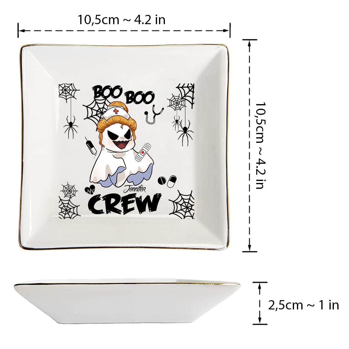Boo Boo Crew - Personalized Nurse Jewelry Dish