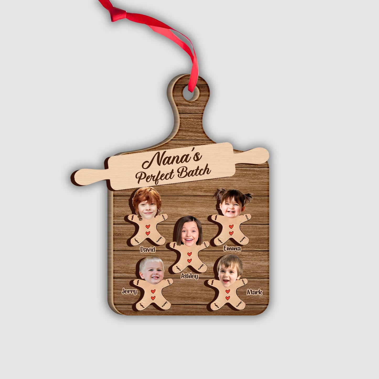Grandma’s Perfect Batch - Personalized Grandma 2 Layered Piece Ornament