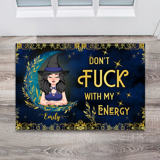 Don't F With My Energy - Personalized Witch Doormat