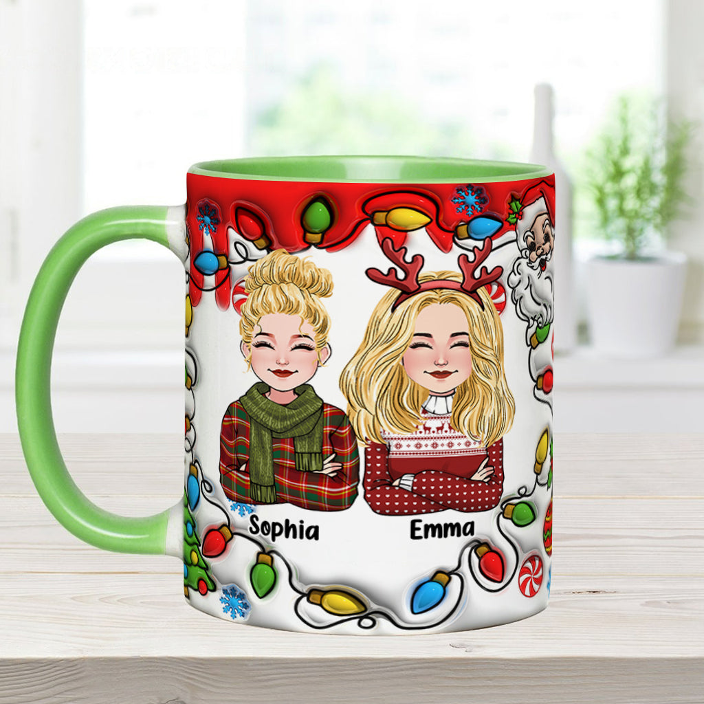Coworkers Are Like Christmas Lights - Personalized Colleague Accent Mug