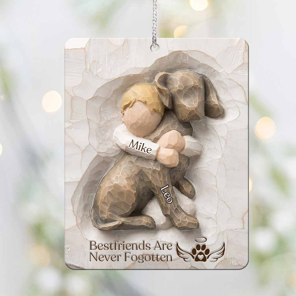 Bestfriends Are Never Fogotten - Personalized Dog Ornament