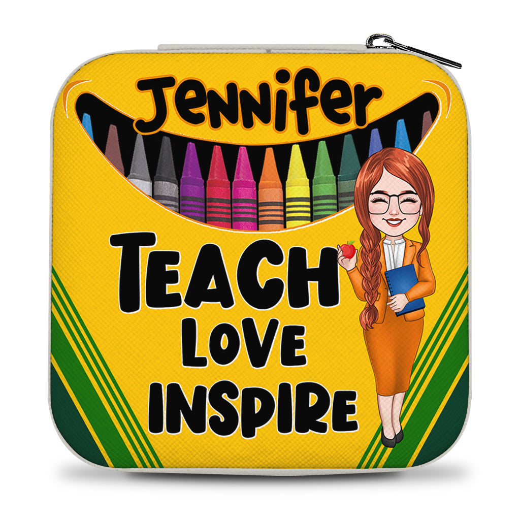 Teach Love Inspire - Personalized Teacher Jewelry Box