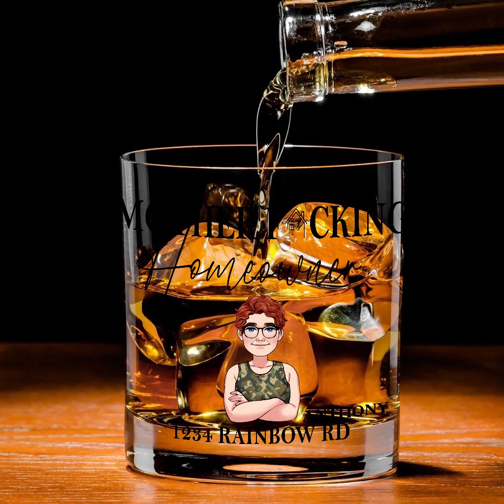 New Homeowner - Personalized Housewarming Rock Glass