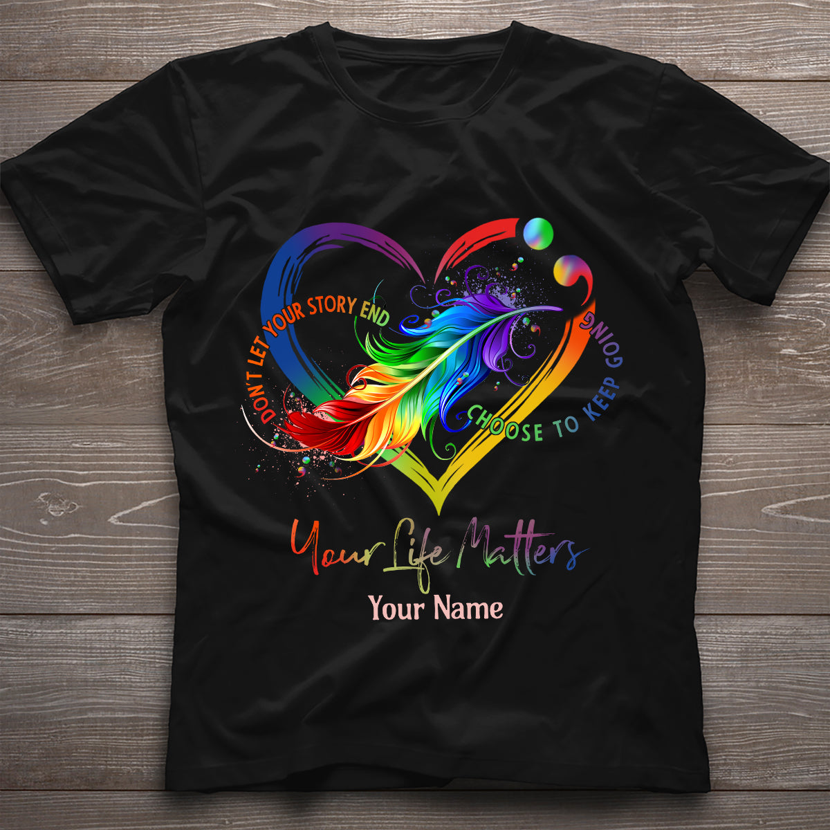 Your Life Matters - Personalized Suicide Prevention T-shirt And Hoodie