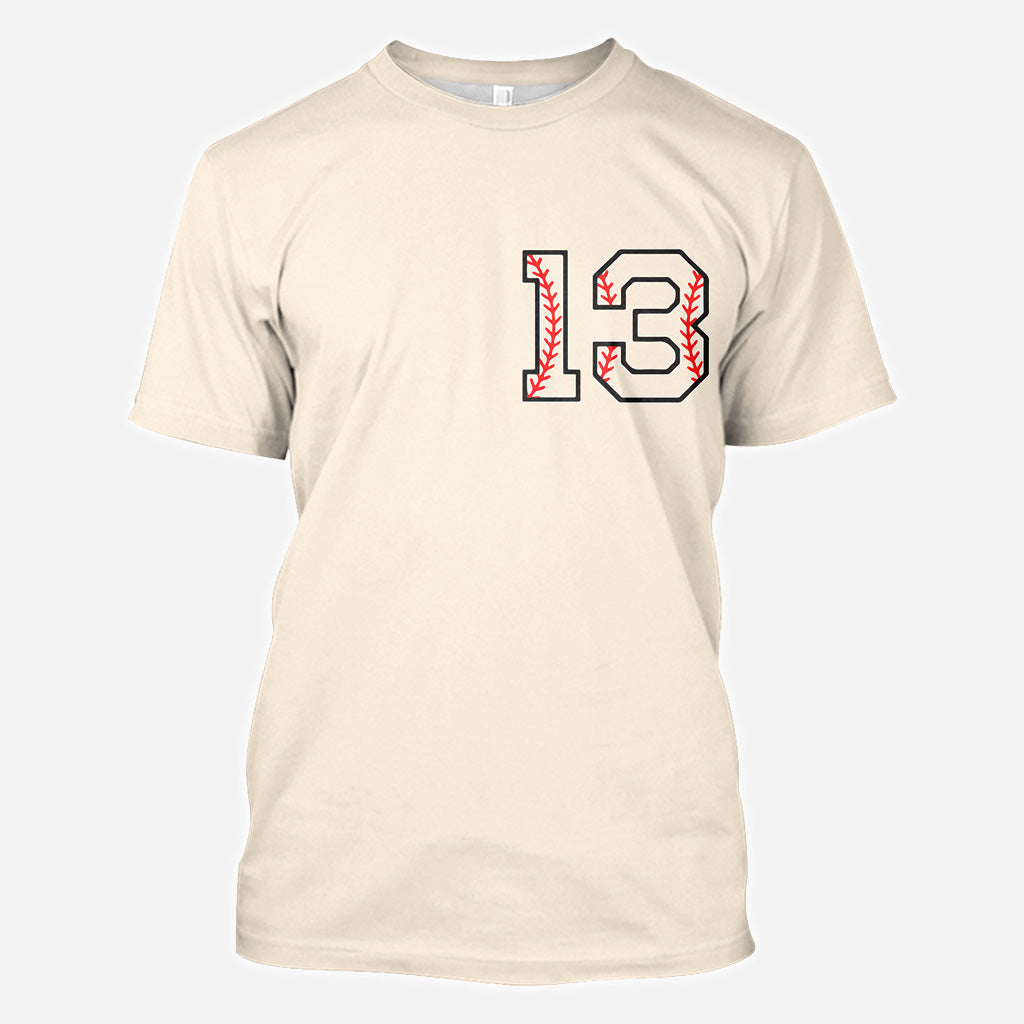 In My Baseball Era - Personalized Baseball All Over Shirt