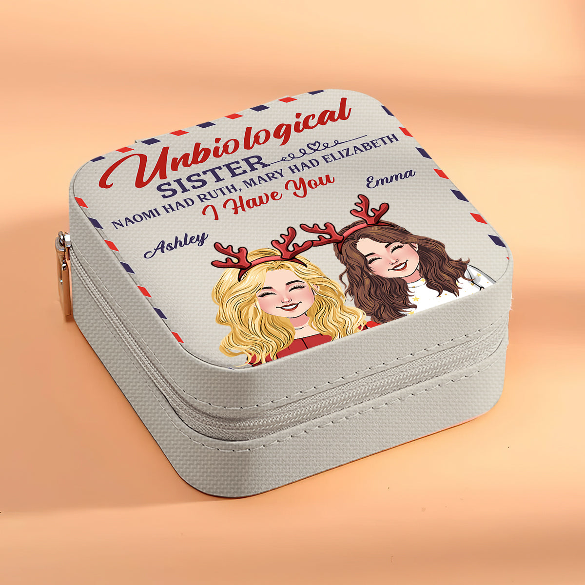 Unbiological Sister - Personalized Bestie Jewelry Box