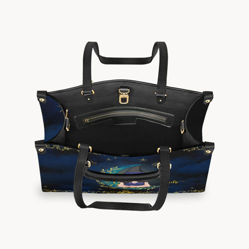 Don't F With My Energy - Personalized Witch Leather Handbag