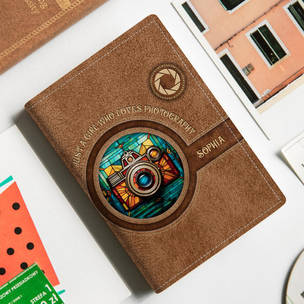 Just A Girl Who Loves Photography - Personalized Photography Passport Holder