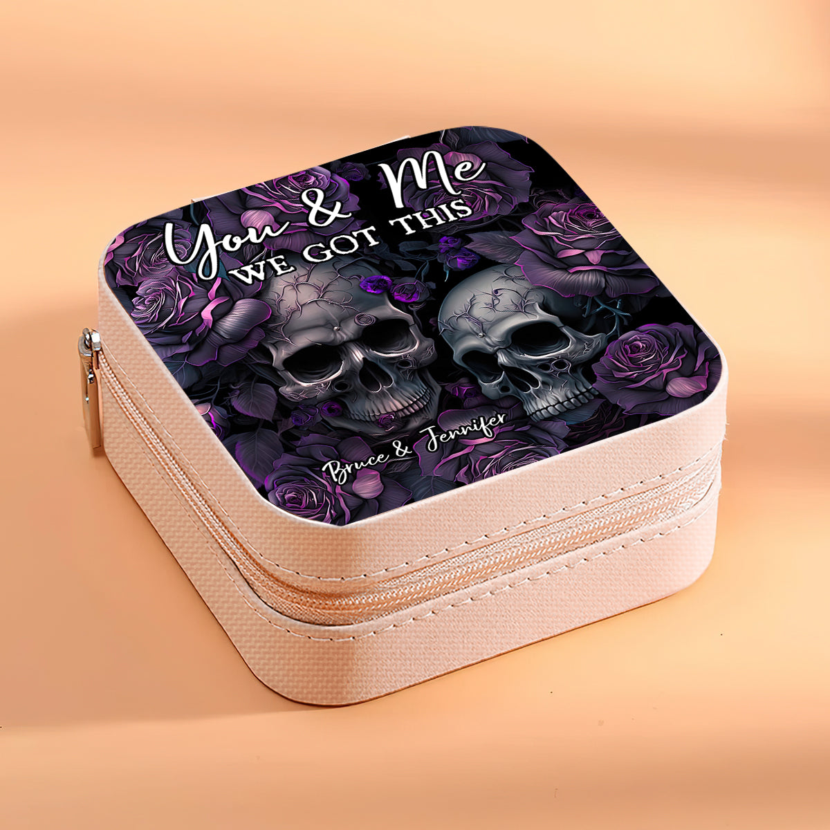 You & Me We Got This - Personalized Skull Jewelry Box