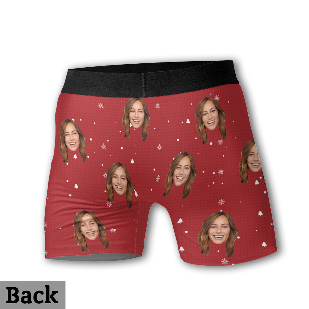 Only You Can Jingle My Bells - Personalized Couple Men Boxer Briefs