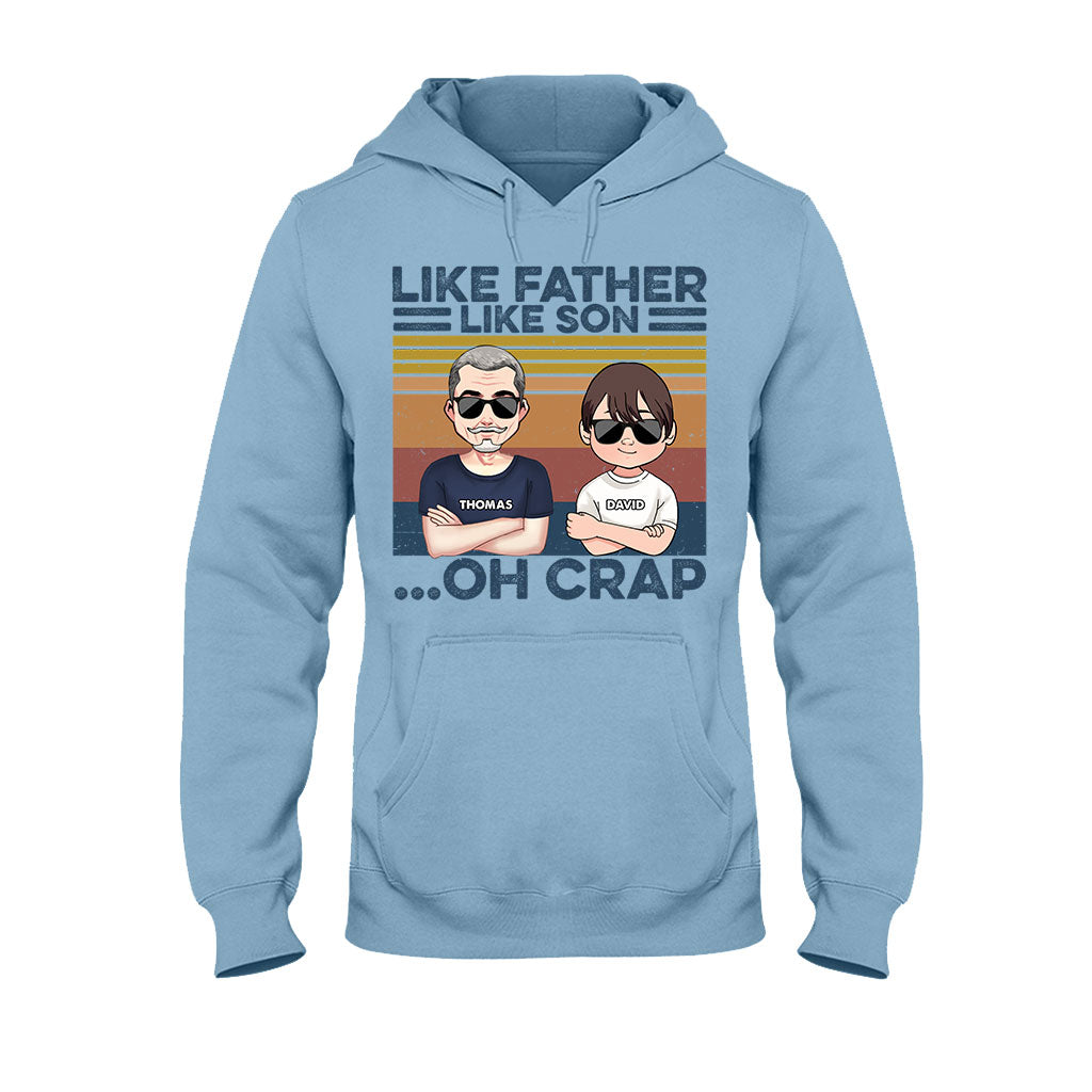 Like Father Like Son - Gift for dad, dad - Personalized T-shirt And Hoodie
