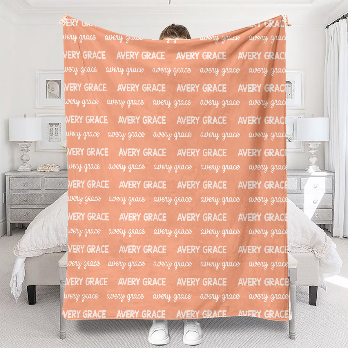 Custom Name Pattern - Personalized granddaughter Blanket