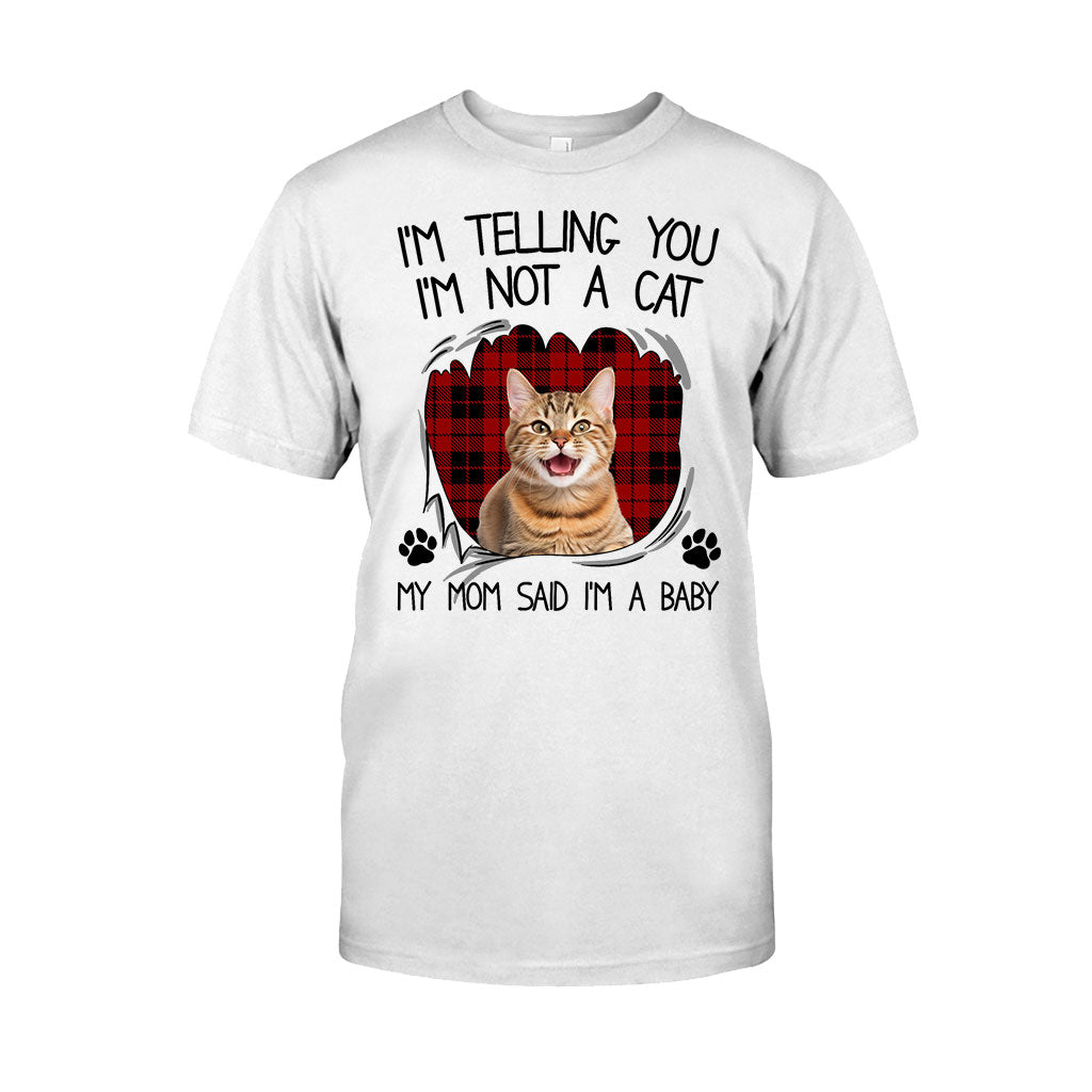 My Mom Said I'm A Baby - Personalized Cat T-shirt And Hoodie